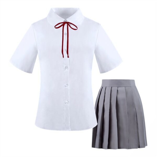 Skoluniformer sjömansskjorta + plisserade kjoluppsättningar japansk kawaii
