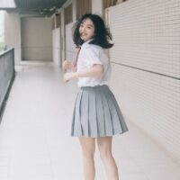 الزي المدرسي قميص بحار + أطقم تنورة مطوية كاواي ياباني