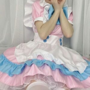 Kawaii Bow Ruffle Maid Lolita prinsessenjurkset Cosplayjurk kawaii