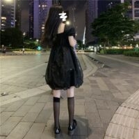 Kawaii-Lolita-Kleid mit quadratischem Kragen Harajuku-Kawaii