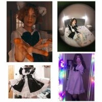 Schwarz-weißes Unisex-Lolita-Kleid mit Schleife und Rüschen Kawaii-Lolita-Kleider