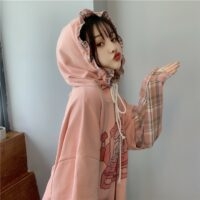 Kawaii roze Game Machine-hoodies Game Machine kawaii