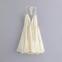Mini robes à bretelles d'été Mini-robe kawaii