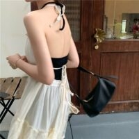 Minivestidos com alça de verão Mini vestido kawaii