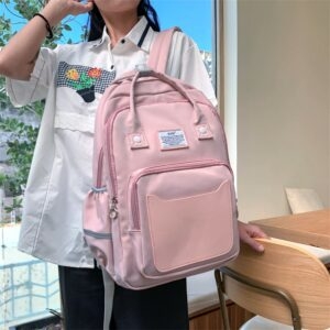 Корейский холщовый рюкзак большой вместимости Canvas kawaii