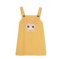 Комплект брюк на подтяжках с принтом Kawaii Cartoon Cat Мультфильм каваи