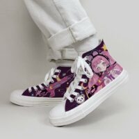Kawaii wysokie płócienne buty z graffiti Kawaii anime