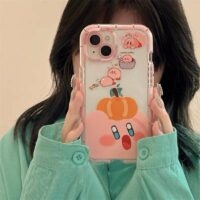 Leuk iPhonehoesje van de Pompoen van de Cartoon Kirby kawaii