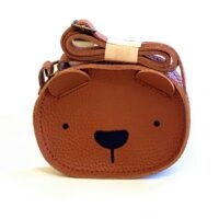 Bolsa de ombro transversal com urso fofo urso kawaii