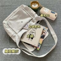 일본 하라주쿠 학교 캔버스 핸드백 캔버스 카와이