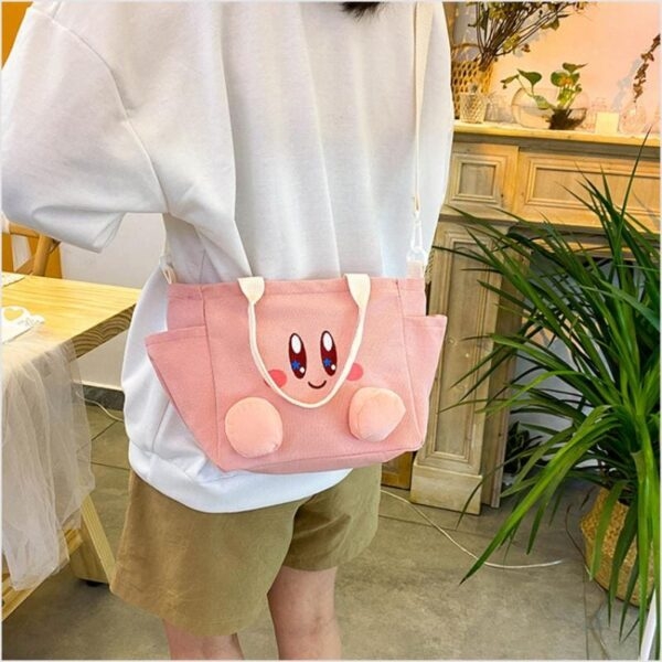 Bolsa de lona Kawaii Kirby Cinnamoroll bolsa de lona kawaii
