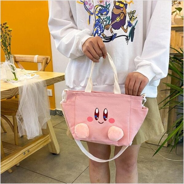 Bolsa de lona Kawaii Kirby Cinnamoroll bolsa de lona kawaii