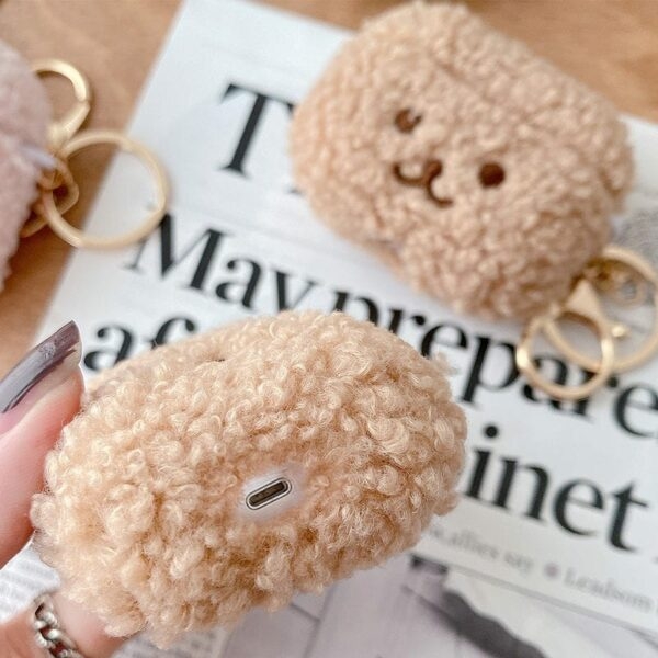 Étuis Airpods mignons ours moelleux Airpods kawaii
