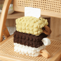Linda caixa de lenços em cor pastel Kawaii coreano