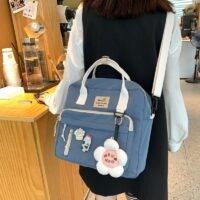 Kawai Harajuku Симпатичные наклейки Рюкзак с пряжкой и цветком Харадзюку кавайи