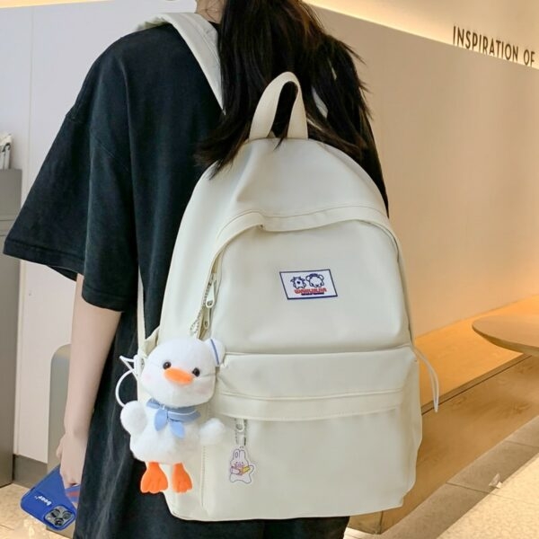 Нейлоновый рюкзак Kawaii для корейских студентов Корейская книжная сумка каваи