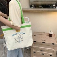 Холщовая сумка с принтом «Друзья животных» Животное каваи