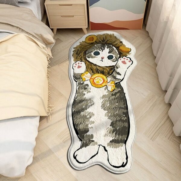 Tapis de tapis de dessin animé joli chat Dessin animé kawaii