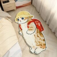 سجادة سجادة كرتونية جميلة على شكل قطة كارتون كاواي