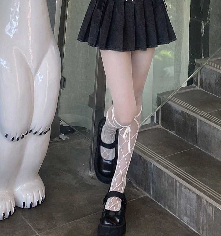 Kawaii High Waist Mini Denim Pleated Skirt - Kawaii Fashion Shop | Cute ...