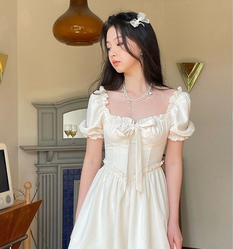 Vintage Elegant Fairycore Lolita Dress - Kawaii Fashion Shop