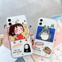 Kawaii Totoro Spirited Away Ghibli Miyazaki Hologram iPhone-hoesje Anime-kawaii
