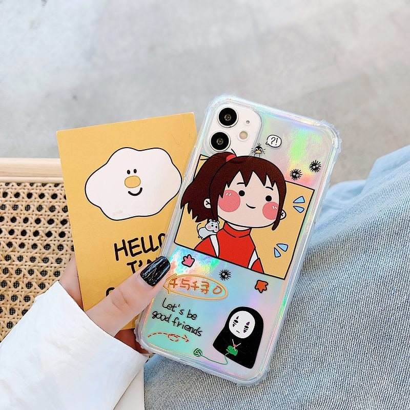 Kawaii Totoro La Città Incantata Ghibli Miyazaki Custodia per iPhone con  ologramma - Kawaii Fashion Shop