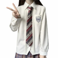 귀여운 소녀 교복 셔츠 코스프레 카와이