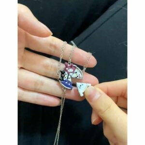 Collier magnétique Kawaii Sanrio, colliers de dessin animé kawaii