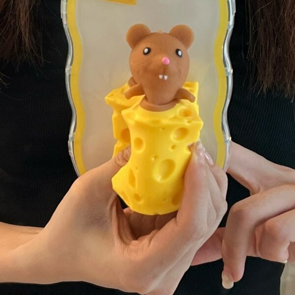 حافظة آيفون بتصميم الجبنة الإبداعية ثلاثية الأبعاد جبنة كاواي