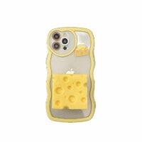 3D Creative Cheese iPhone-fodral Ost kawaii