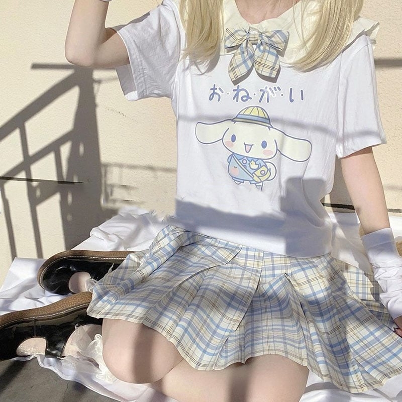 DanceeMangoo Japanese E-Girl Anime Tshirt Clothes Goth Long Sleeve Shirts  Y2K Top Harajuku Kawaii Summer Tops Teen Girl 12 10 14 