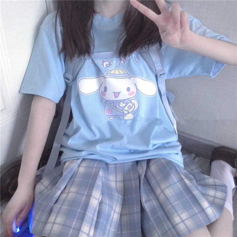 DanceeMangoo Japanese E-Girl Anime Tshirt Clothes Goth Long Sleeve