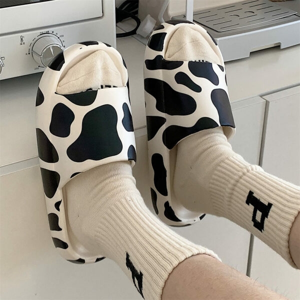 Sandálias de vaca fofas Kawaii Vaca kawaii