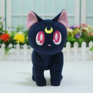 카와이 애니메이션 루나 고양이 플러시 장난감 귀여운 고양이