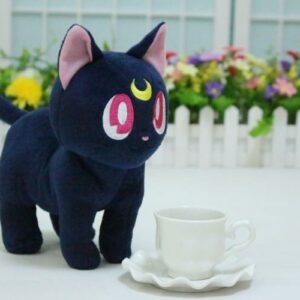 Kawaii Anime Luna Cat Plyschleksak Katt kawaii