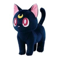 카와이 애니메이션 루나 고양이 플러시 장난감 귀여운 고양이