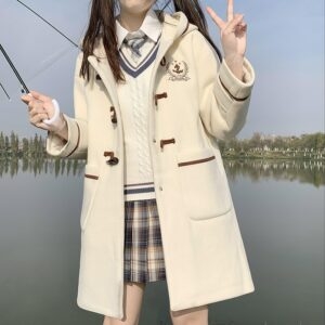 Kawaii japonais Mori Girl Long manteau automne kawaii