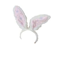 Oryginalna urocza opaska z uszami królika Lolita Śliczne kawaii