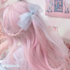 Original bonito lolita grande arco hairpin grande arco kawaii
