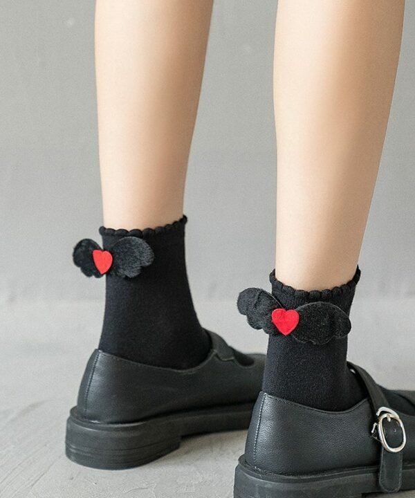 日本のロリータかわいい小さな天使の靴下綿の靴下かわいい