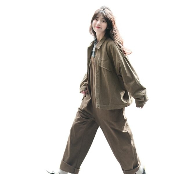 Japanese Loose Wide-leg overalls 3