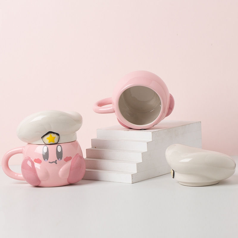 Kawaii Kirby Ins Style Ceramic Mug - Kawaii Fashion Shop