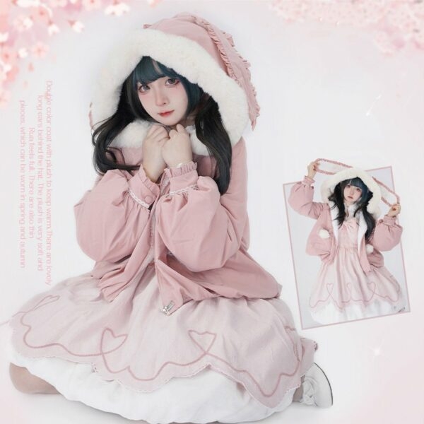 Kawaii Lolita Rabbit Ears Short Coat - Kawaii Fashion Shop | Cute Asian ...
