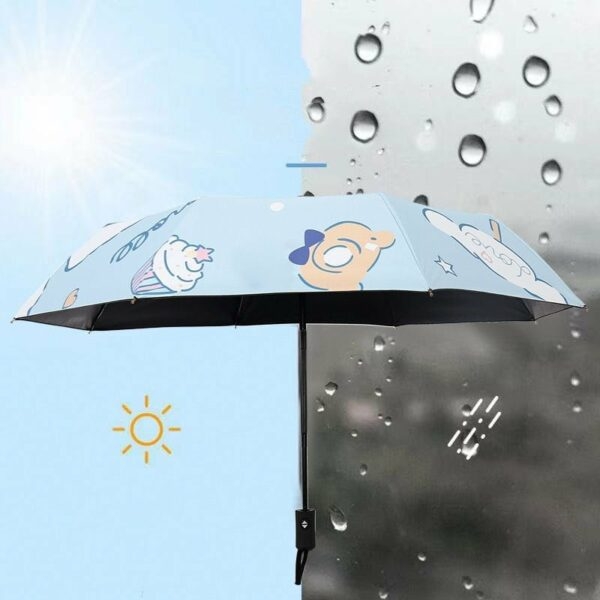 Kawaii Soft Girl Cinnamoroll Automatischer Regenschirm
