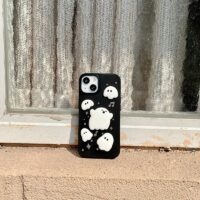 Симпатичный чехол для iPhone с 3D-призраком Music Note Призрак каваи