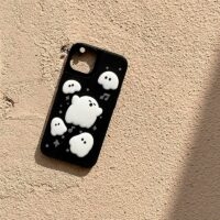 Söt Music Note 3D Ghost iPhone-fodral Ghost kawaii