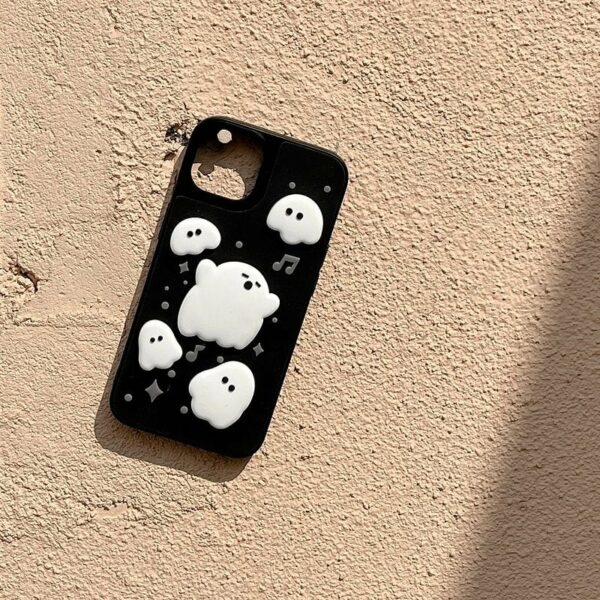 Cute Music Note 3D Ghost iPhone Case 4