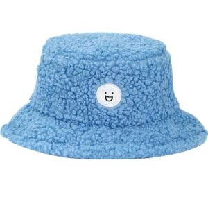 Kawaii لطيف قبعة صياد قماش زرقاء الخريف كاواي