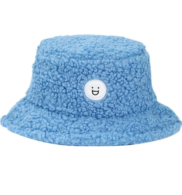 Kawaii لطيف قبعة صياد قماش زرقاء الخريف كاواي